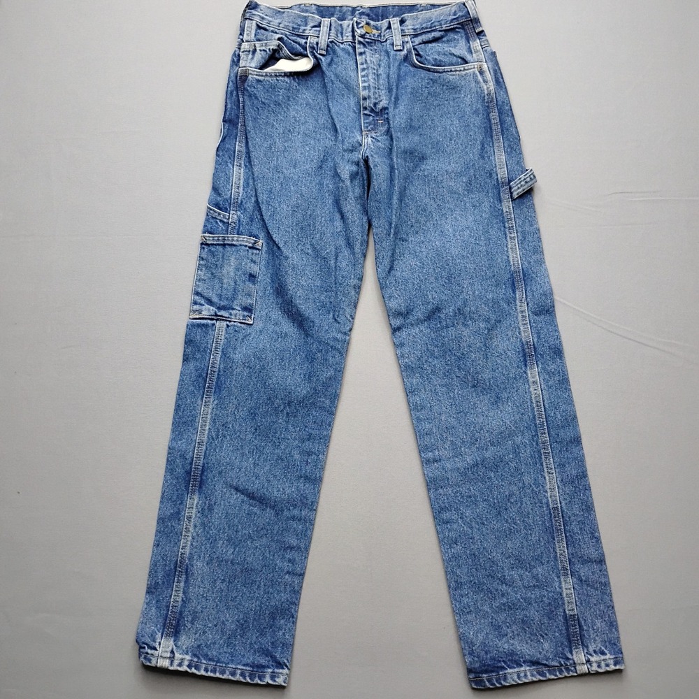 Bulwark FR Mens Flame Resistant Denim Carpenter Jeans PEJ8SW3 Blue 32x32